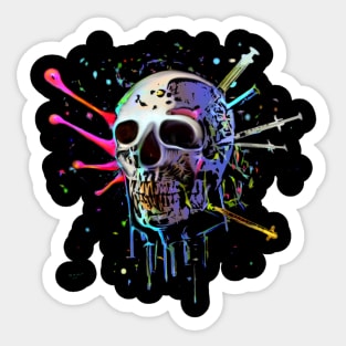 CRAZY ONE SKULL Sticker